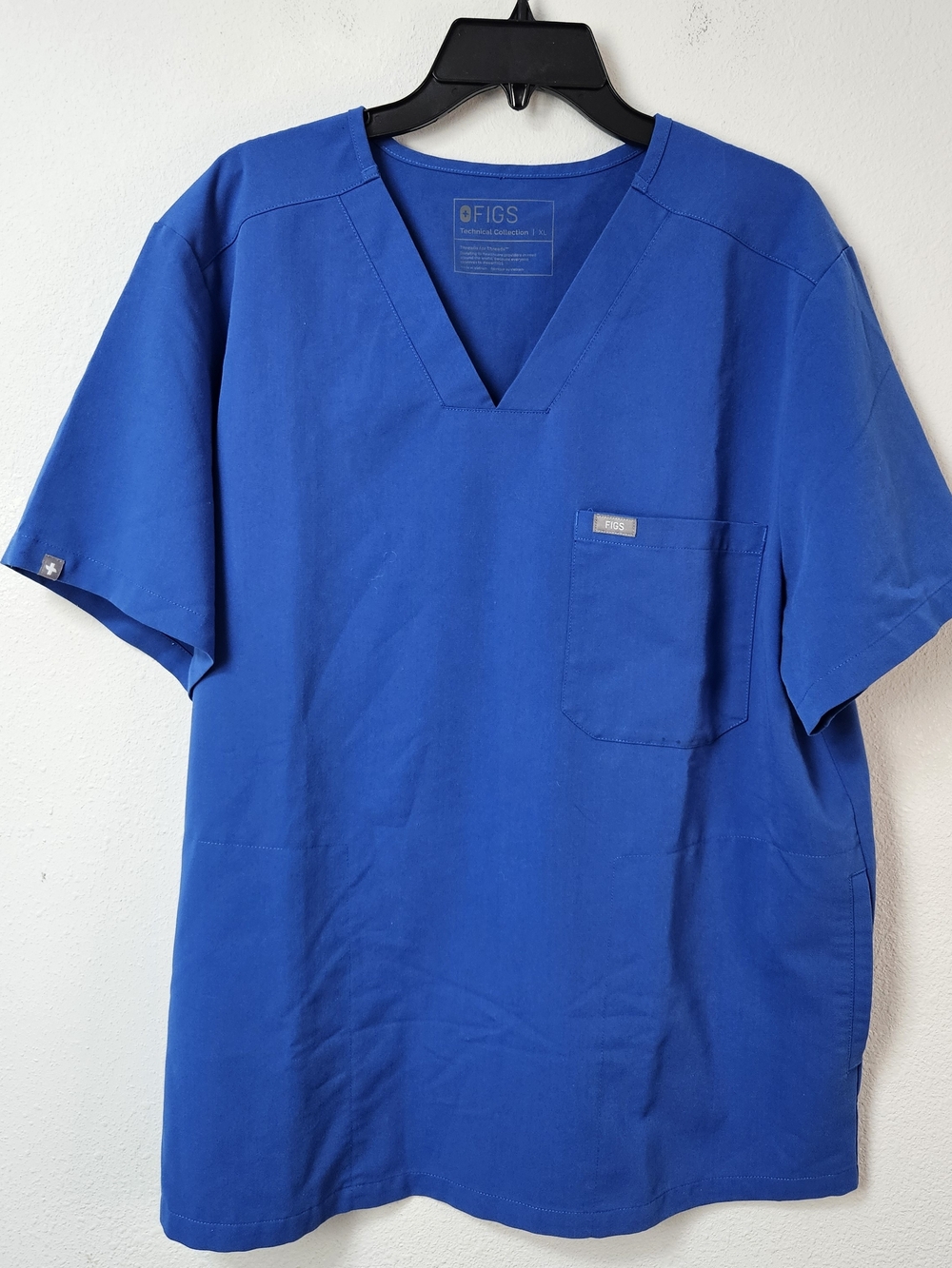 FIGS Blue V-Neck Medical Scrub Top Size XL
